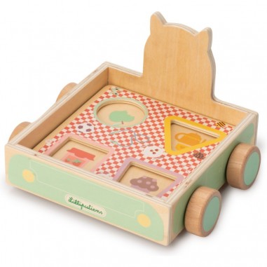 Louis voiture picnic à  tirer et a formes - Lilliputiens