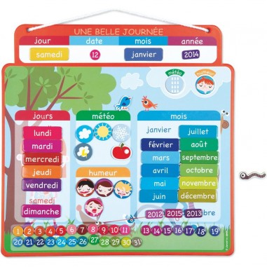 Agenda Calendrier Magnétique Janod - Une Belle Journée