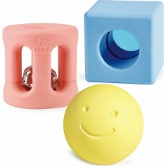 Coffret de 3 hochets géométriques - Hape Toys