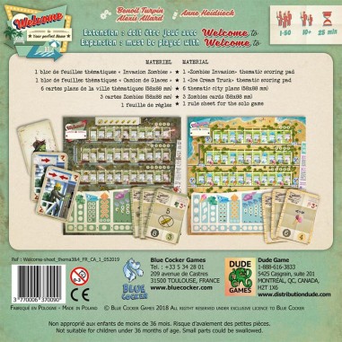 Welcome - Extension Camion de Glaces et Zombies - Jeux de société - Blue Cocker