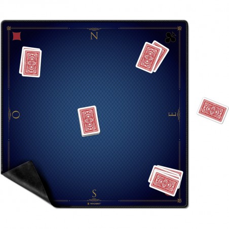 Tapis Cartes Prestige 60x60: Bleu - Jeu de classiques - Wogamat