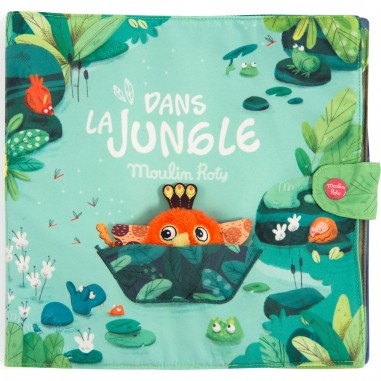 Grand livre d'activités en tissu "Dans la Jungle" - Moulin Roty
