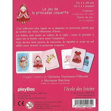 La Princesse Coquette - Jeu de société - L'école Des Loisirs