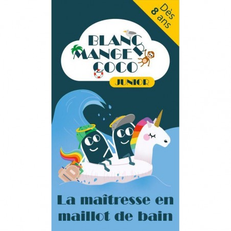 Blanc manger coco junior : la maîtresse en maillot de bain - blackrock - Hiboutatillus