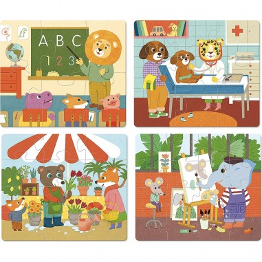 Puzzles évolutifs Les Métiers - Vilac