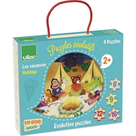 Puzzles évolutifs Les vacances - Vilac