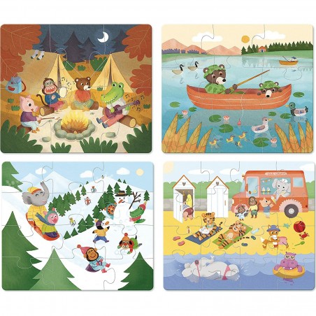 Puzzles évolutifs Les vacances - Vilac