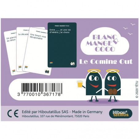 Blanc Manger Coco - Extension Le Coming Out - Jeux de société - Blanc Manger Coco - Hiboutatillus