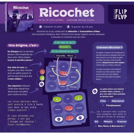 Ricochet - jeu d'énigmes - Flip Flap
