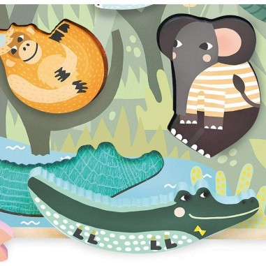 Encastrement tactile jungle - Vilac