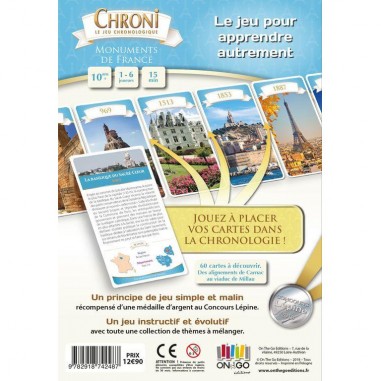 Chroni – Monuments de France - Jeu de société - On the Go Edition - On The Go Editions