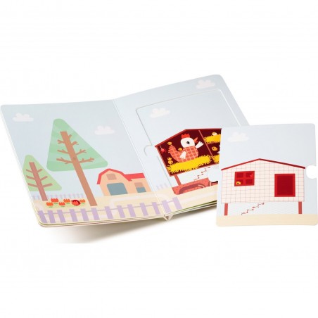 Livre puzzle Ferme - Lilliputiens