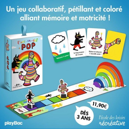 L'arc-ciel de Pop - Jeu de société enfant - L'école Des Loisirs