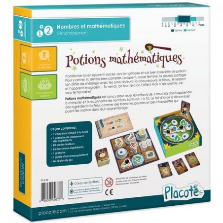 Potions mathématiques - Premiers Jeux - Placote