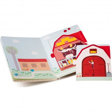 Livre puzzle Ferme - Lilliputiens