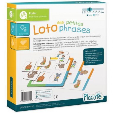 Le loto des petites phrases - Premiers Jeux Esprit Jeu - Placote