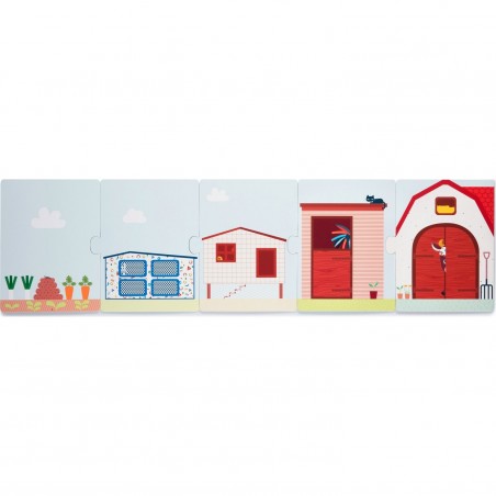 Livre puzzle Ferme - Lilliputiens