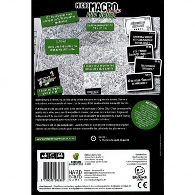 MicroMacro: Crime City - Full House - Blackrock - Jeux de société - Spielweise