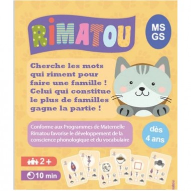 Rimatou - Jeu d'éveil phonologie et vocabulaireEsprit Jeu - Blackrock Games
