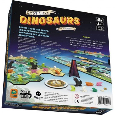 Gods Love Dinosaurs - Pandasaurus Games - Jeux de société - Catch Up Games