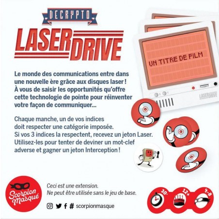 Decrypto Laser Drive - Jeux de société - Scorpion Masqué - Le Scorpion Masqué