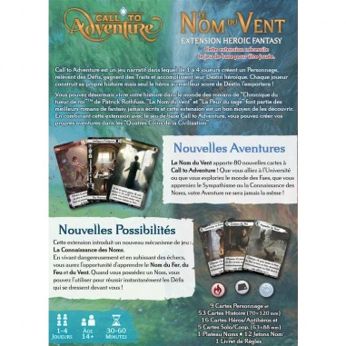 Call to Adventure - Le Nom du Vent - Jeux de société - La Boite De Jeu