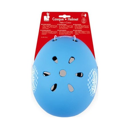 Casque Bleu à Damiers Pour Draisienne
