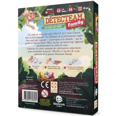 Detecteam Family - Un Oeuf de trop - Boardgames Ltd - Jeux de société - Lifestyle