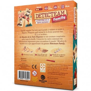 Detecteam Family - Le Mystère de la Tarte Disparue - Ltd - Jeux de société - Lifestyle Boardgames