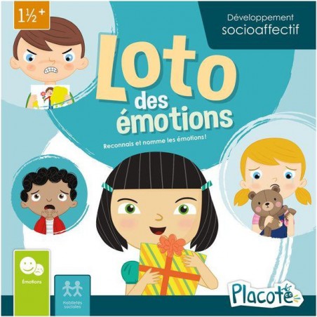 Loto des Émotions - Jeu pédagogique Esprit Jeu - Placote