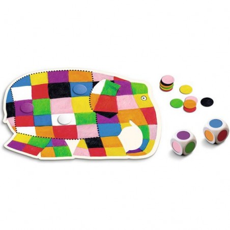 Elmer le jeu des couleurs - Jeu de société enfant - L'école Des Loisirs
