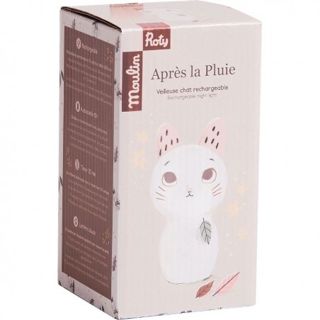 Veilleuse chat USB Moulin Roty