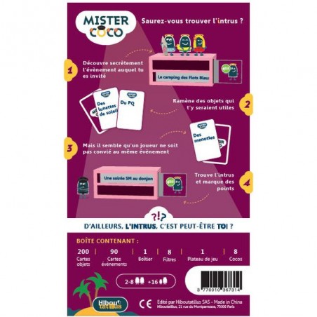 Mister Coco - Blanc Manger Coco - Jeux de société - Hiboutatillus
