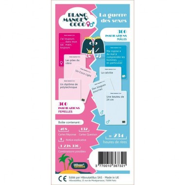 Blanc Manger Coco - La Guerre des Sexes - Blanc Manger Coco - Jeux de société - Hiboutatillus