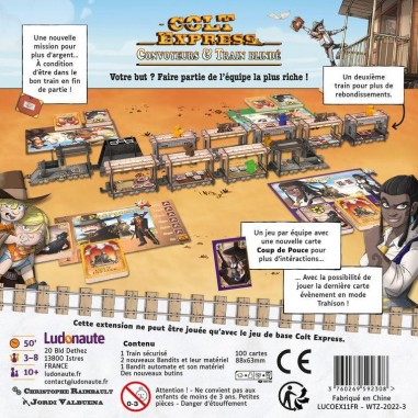 Colt Express - Convoyeurs & Train blindé - Jeux de société - Ludonaute