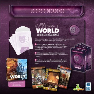 It's A Wonderful World - Extension Loisirs et Decadence - Jeux de société - La Boite De Jeu
