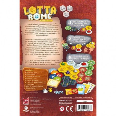 Lotta Rome - Lifestyle Boardgames Ltd - Jeux de société - Red Cat