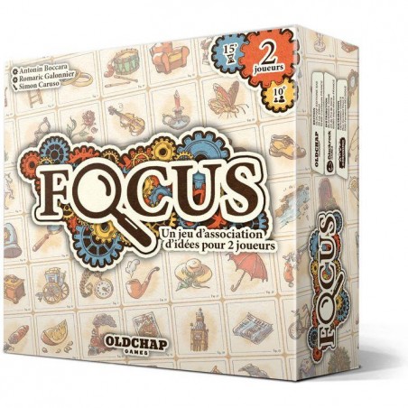 Focus - Jeu de Déduction Coopératif 2 Joueurs - Oldchap Games