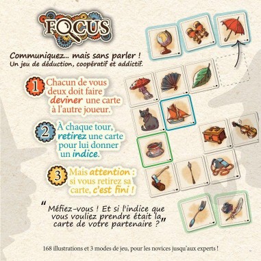 Focus - Jeu de Déduction Coopératif 2 Joueurs - Oldchap Games