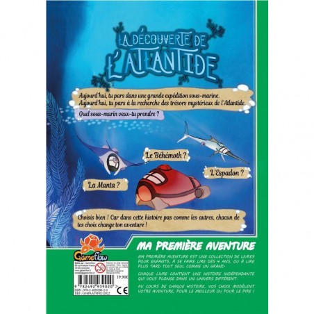 Livre Ma 1ère aventure : La découverte de l'Atlantide - Game Flow