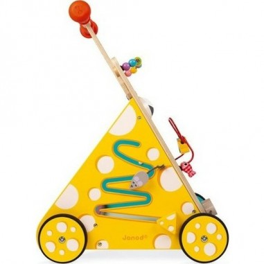 Chariot Multi activités Chat en bois - Janod