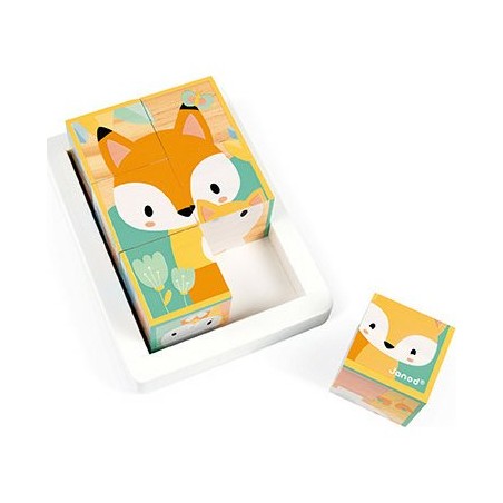 Coffret 6 Cubes en bois "Pure"