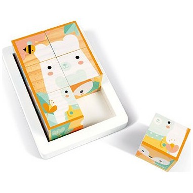 Coffret 6 Cubes en bois "Pure"