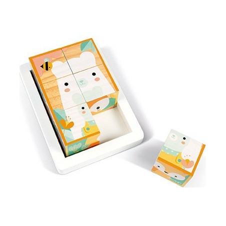 Coffret 6 Cubes en bois "Pure"