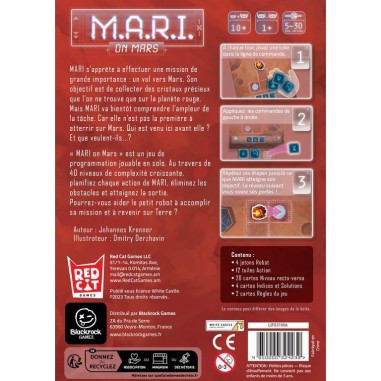 M.A.R.I. On Mars - Jeu de Réflexion Solo - Red Cat
