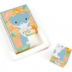 Coffret 6 Cubes en bois "Pure" 2