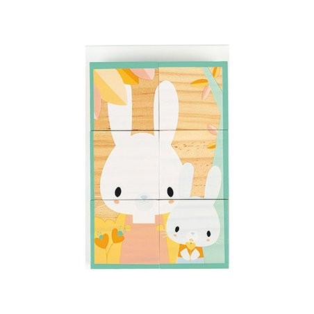 Coffret 6 Cubes en bois "Pure"