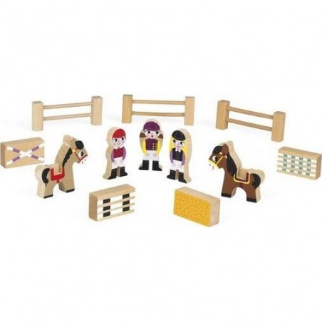 Figurines en bois Mini Story Centre Equestre