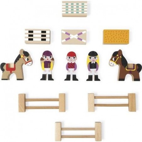 Figurines en bois Mini Story Centre Equestre