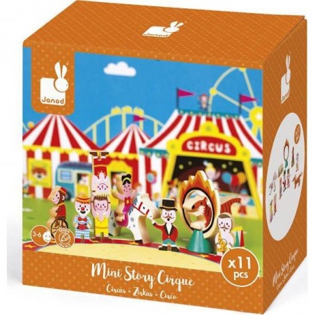 Figurines en bois Cirque Mini Story Janod